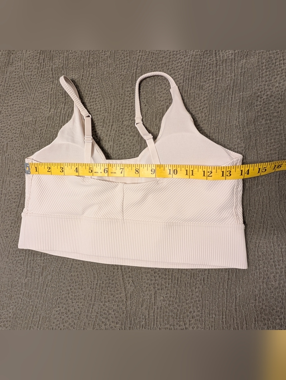 Old Navy Active PowerSoft Ribbed Leggings & Sports Bra Set Cream Small/Medium - Picture 7 of 12